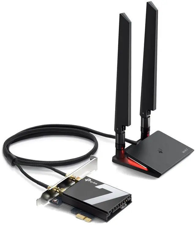 Main image of WiFi 7 BE9300 PCIe WiFi Card for Desktop PC(Archer TBE550E), Tri-Band Wireless Adapter, Bluetooth 5.4, Multicolor Status LED, Supports AMD/Intel Motherboard, Not Compatible with Windows 10