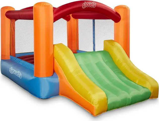 Alt view image 8 of 8 - Cloud 9 Bounce House With Slide With Blower And Bag