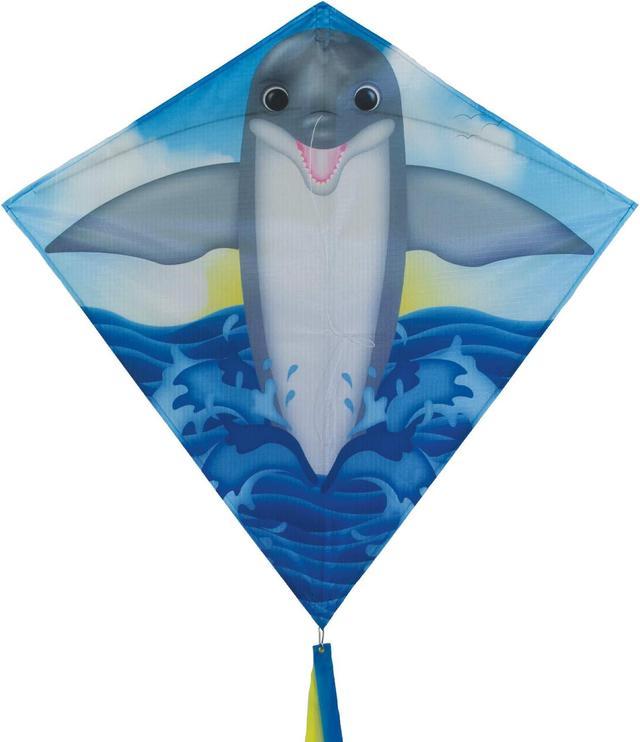 In the Breeze 3286 - Dolphin 30 Inch Diamond Kite - Fun Easy Flying Kite -  Newegg.com