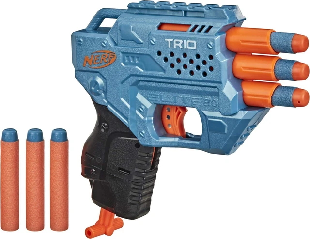 Main image of Nerf Elite 2.0 Trio SD-3 Blaster - Includes 6 Official Darts - 3-Barrel Blasting - Tactical Rail for Customizing Capability