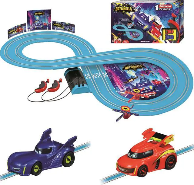 Alt view image 2 of 2 - Carrera 20063047 Batwheels - Time For Action First Beginner Slot Car Racing Set