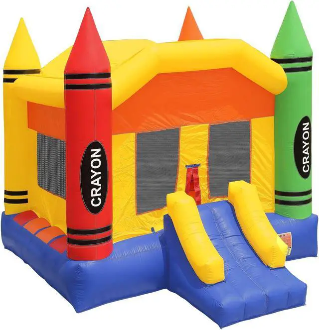 Alt view image 8 of 8 - Inflatable HQ Commercial Grade Crayon Bounce House 100% PVC with Blower