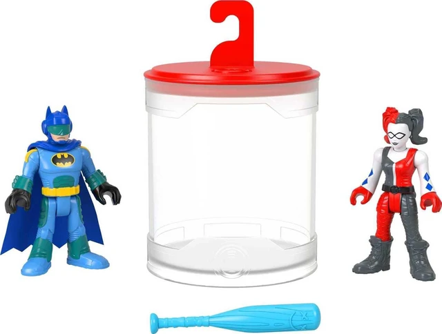Main image of Fisher-Price Imaginext DC Super Friends Batman Toys, Color Changers Figure Set, Batman & Harley Quinn for Preschool Kids Ages 3+ Years
