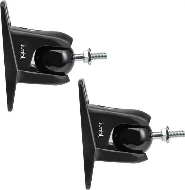 Alt view image 2 of 7 - jumbl sinsb7b progrip ultra stainless steel speaker wall mount bracket, pair of 2