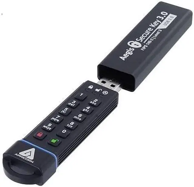 Alt view image 13 of 13 - Apricorn Aegis Secure Key USB 3.0 Flash Drive ASK31TB