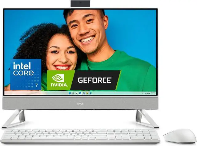 Alt view image 4 of 4 - Dell Inspiron 7730 All in One Desktop - 27-inch FHD Touchscreen Display, Intel Core 7-150U, 32GB DDR4 RAM, 1TB SSD, NVIDIA GeForce MX570A 2GB GDDR6, Windows 11 Pro, Onsite & Migrate Service - White