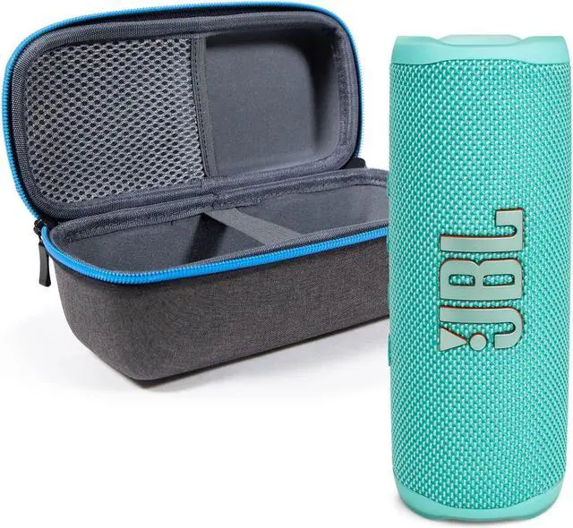 Alt view image 8 of 8 - JBL Flip 6 Teal Portable Bluetooth Speaker and Divvi Case Kit