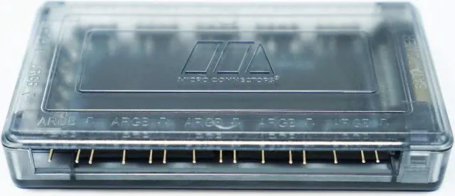 Alt view image 9 of 9 - Micro Connectors 11-Port ARGB Splitter Hub for Fan and Light with Magnetic Base