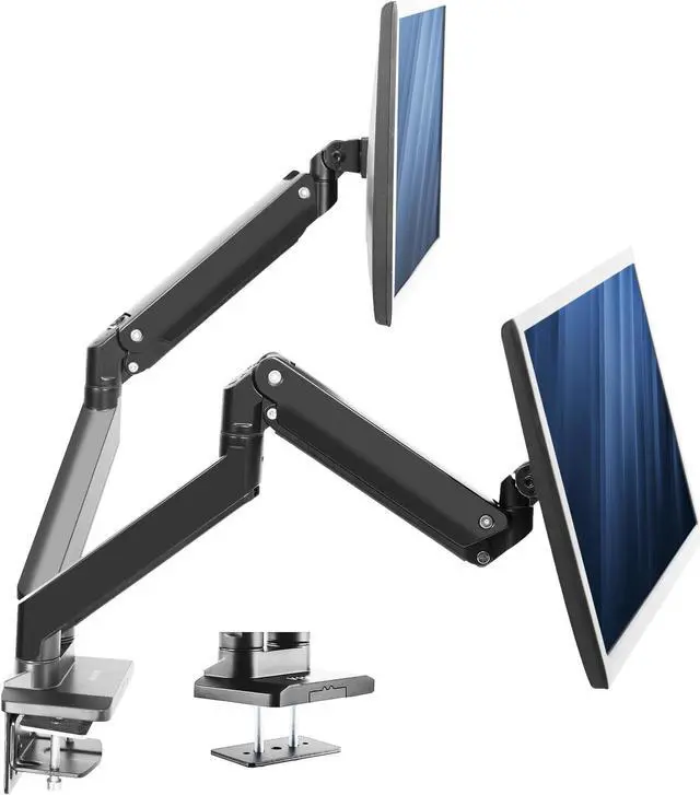 Alt view image 8 of 8 - VIVO Dual Monitor Counterbalance Desk Mount, Fits Ultrawide Screens up to 38"