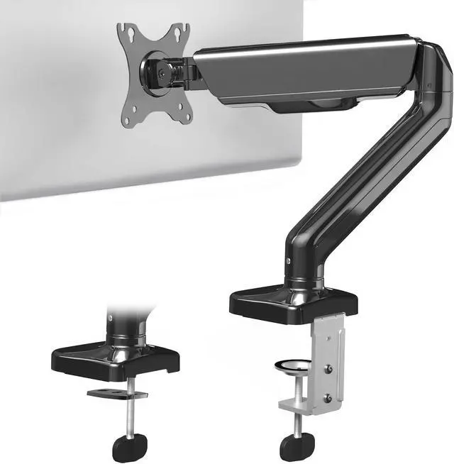 Alt view image 8 of 8 - Single Monitor Mechanical Spring Desk Mount Stand, Fits Computer Screens to 32"