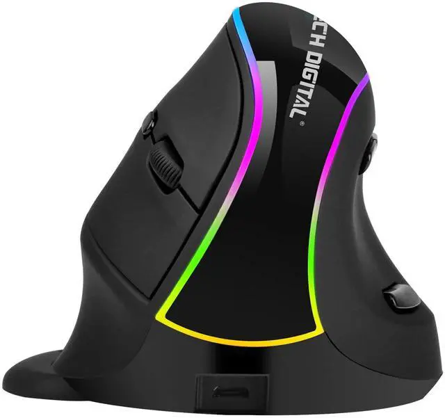 Main image of _Mega Brand  Ergonomic Mouse with Wireless Connection, Removable Palm Rest, Thumb Buttons, Rechargeable Battery, 800 DPI, Compatible with Windows and MAC OS