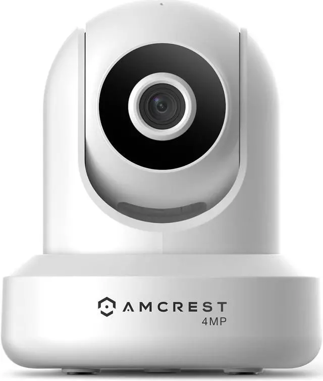 Alt view image 4 of 4 - Amcrest 4MP ProHD Indoor WiFi Camera, Security IP Camera with Pan/Tilt, Two-Way Audio, Night Vision, Remote Viewing, 2.4ghz, 4-Megapixel @30FPS, Wide 90° FOV, IP4M-1041W (White)