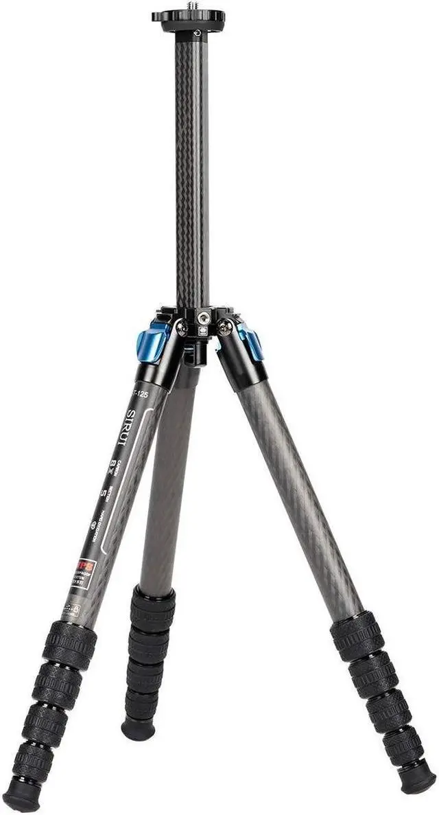 Alt view image 2 of 9 - sirui st-124 carbon fiber tripod with triangular centre column, waterproof, travel tripod for cameras, 4 sections, 62.2inch, load 26lbs