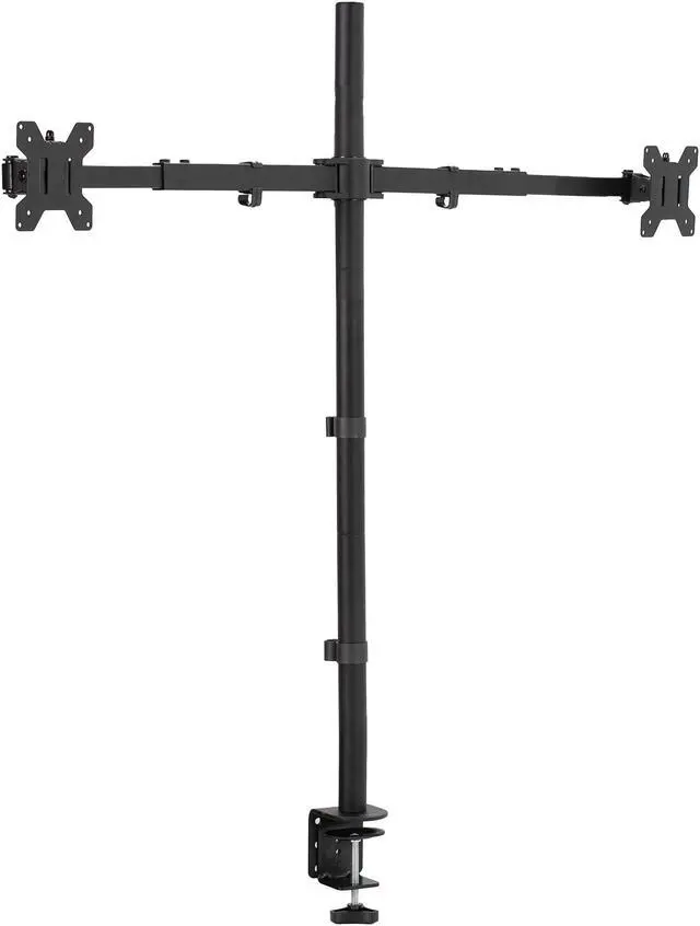 Alt view image 8 of 8 - VIVO Telescoping Dual Ultrawide 27" to 38" LCD Monitor Desk Mount Stand with Extra Tall Pole (STAND-TS38C-T)