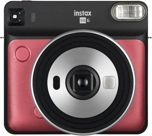 Alt view image 19 of 19 - Fuji Film 16608701 SQ6 Rudy Instant Camera, Red