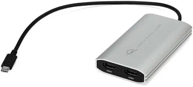 Main image of OWC USB-C to Dual HDMI 4K Display Adapter with DISPLAYLINK for Apple M1 Mac or Any Mac or PC with USB-C or Thunderbolt