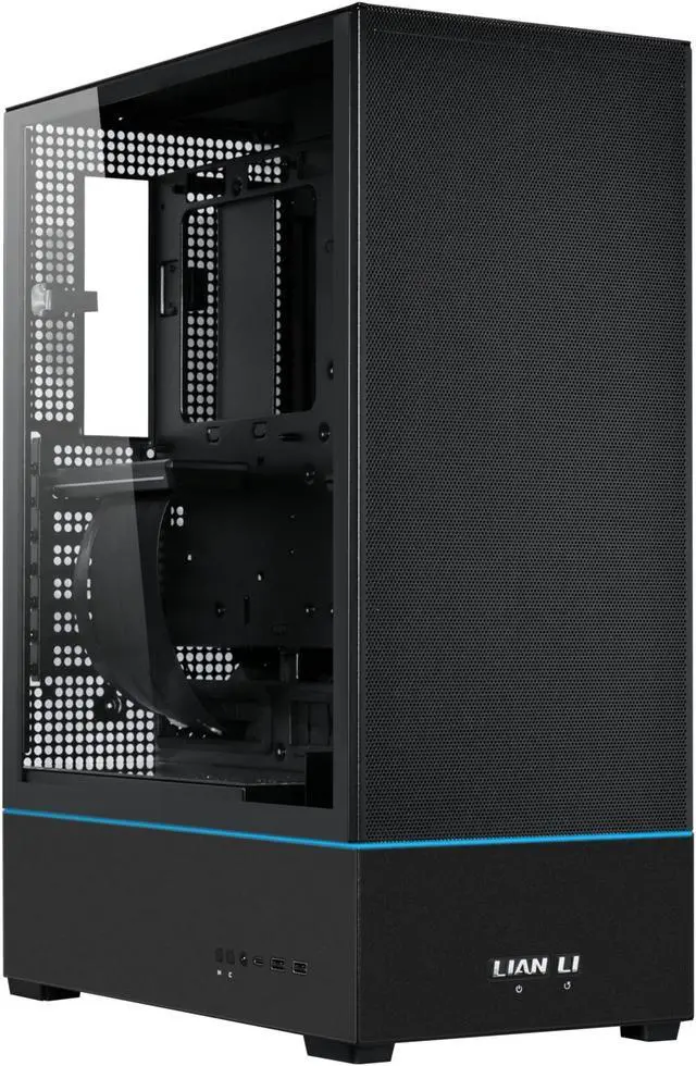Alt view image 6 of 6 - Lian Li SUP 01-45L Stand-Up Platform case 120mm Fans-Dual ARGB Strips-Supports 360mm/280mm AIO-Black (SUP01X.US)