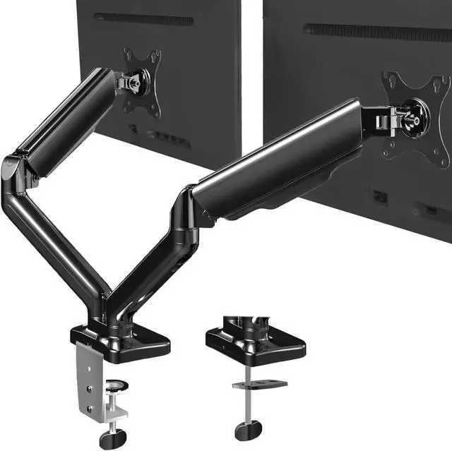 Alt view image 9 of 9 - VIVO Dual Monitor Counterbalance Mechanical Spring Desk Mount Stand | Fits Screens up to 32" (STAND-V002O)
