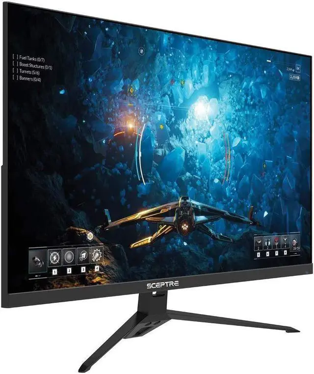 Alt view image 16 of 16 - Sceptre IPS 27 inch Gaming LED Monitor up to 165Hz 144Hz 1ms DisplayPort HDMI, FreeSync FPS RTS Build-in Speakers Gunmetal Black 2021 (E275B-FPT165)
