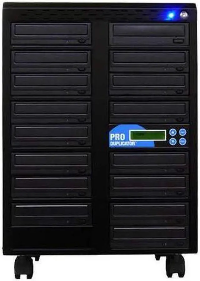 Alt view image 2 of 2 - Produplicator 1 to 15 24X Burner CD DVD Duplicator - Standalone Copier Duplication Tower (ESDVDS24X15)