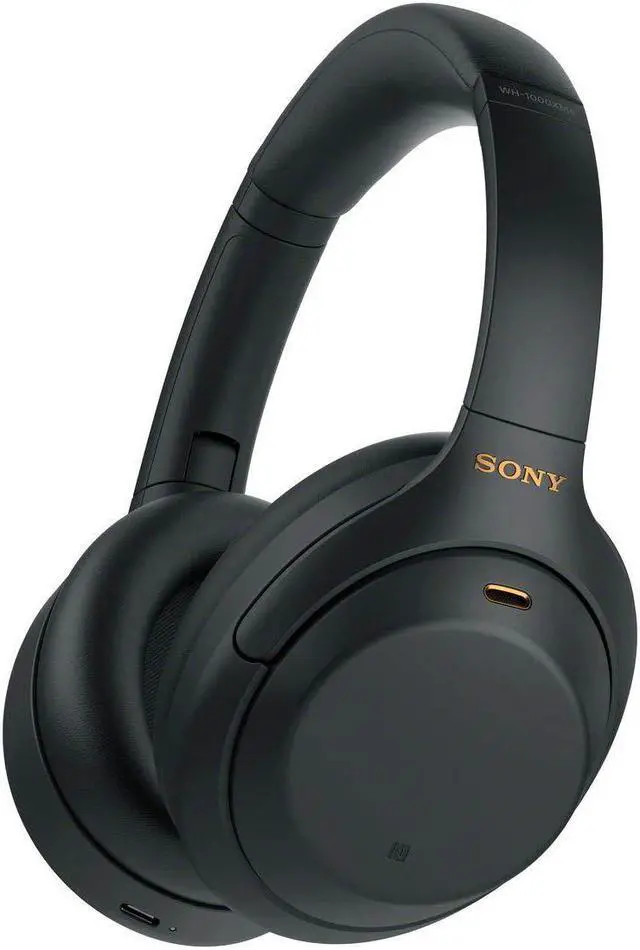 Main image of Sony Wh1000Xm4 Best Premium Wireless Noise Cancelling Headphones - Built-In Mic For Calls - Compatible With Alexa - 30Hr Battery - Includes Premium Carrying Case In-Flight Adapter Aux Cable - Black