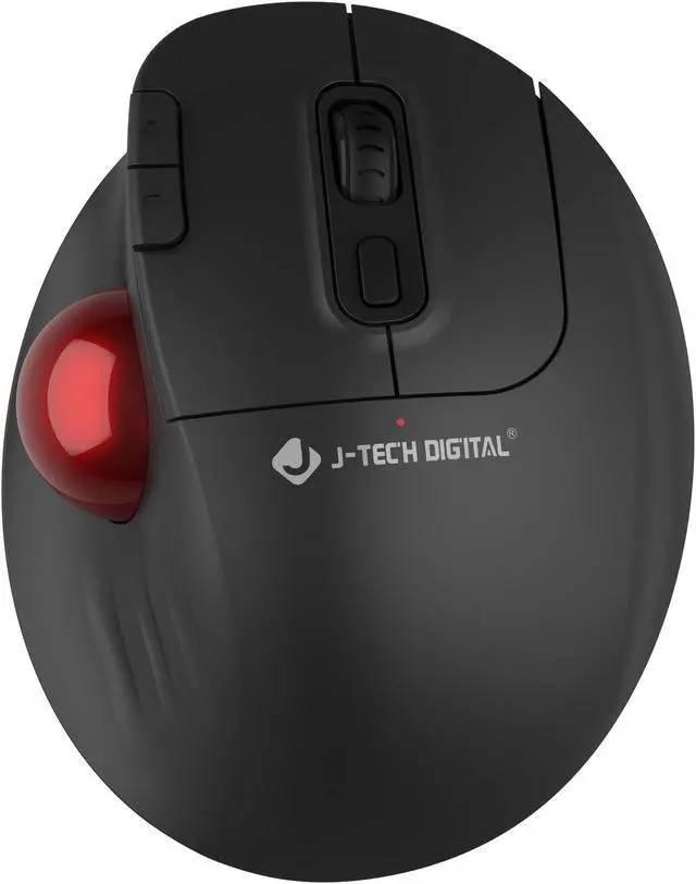 Alt view image 8 of 8 - Wireless Trackball Ergonomic Mouse w/ Free & Easy Thumb Control | DPI Adjustment, Precision Tracking, Multi-System Compatibility with PC, Laptop, Windows, Mac by J-Tech Digital