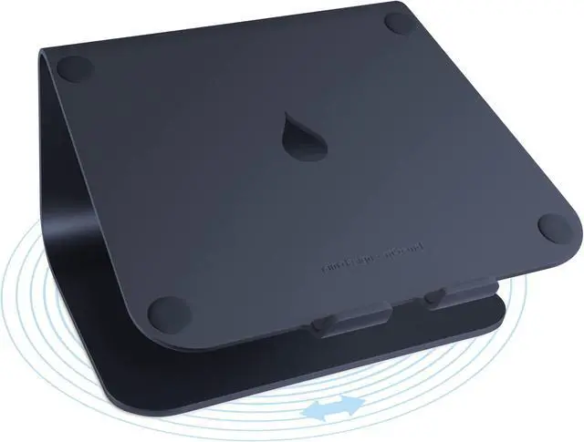 Alt view image 8 of 8 - rain design mstand360 laptop stand with swivel base, midnight (10091)