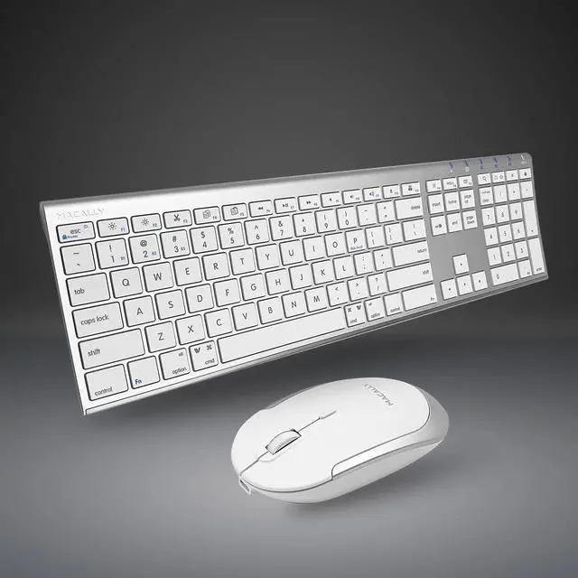 Main image of Macally Premium Bluetooth Keyboard And Mouse For Mac | Compatible Apple Wireless Keyboard And Mouse Combo (110 Keys Multi-Device Rechargeable) Keyboard Mouse For Macbook Pro/Air And Imac