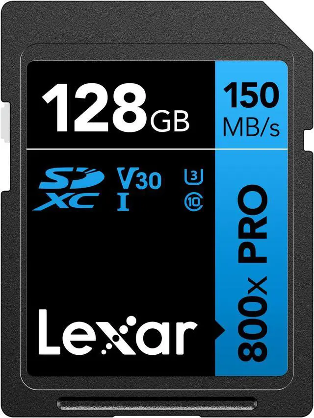 Alt view image 4 of 20 - Lexar High-Performance 800x PRO BLUE Series 128GB SDXC Memory Card Class 10 UHS-I V30 (LSD0800P128G-BNNNU)