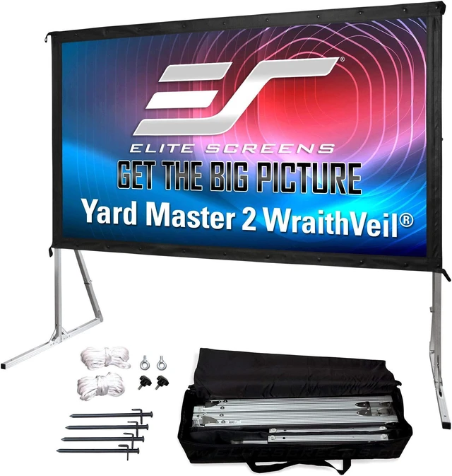 Alt view image 20 of 20 - Elite Screens OMS150H2-DUAL Yard Master 2 Dual Series Outdoor Projector Screen