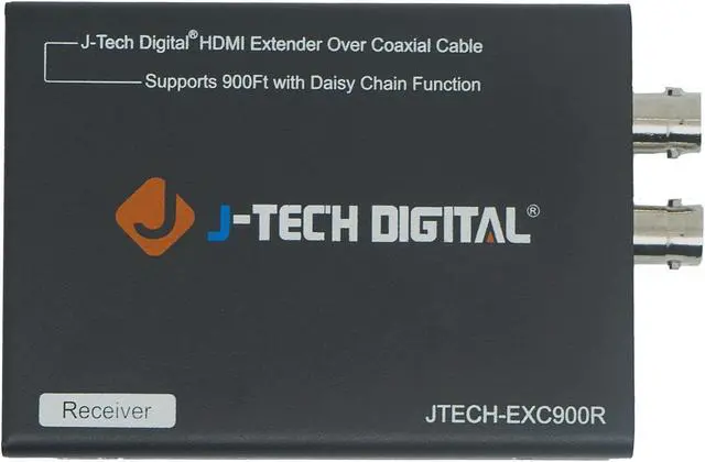 Alt view image 4 of 4 - J-Tech Digital JTECH-EXC900R 1080p HDMI over Coax Extender Receiver Only RG6 RG7 RG11