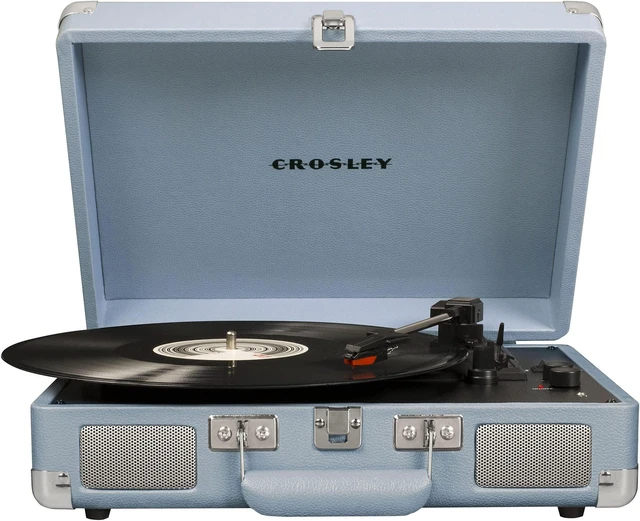 Main image of CR8005F-TN Cruiser Plus Vintage 3-Speed Bluetooth in/Out Suitcase Vinyl Record Player Turntable, Tourmaline