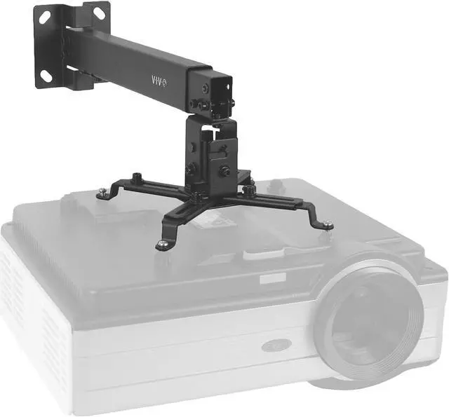 Alt view image 7 of 8 - VIVO Universal Adjustable Wall Ceiling Projector Mount Extend Length Projection