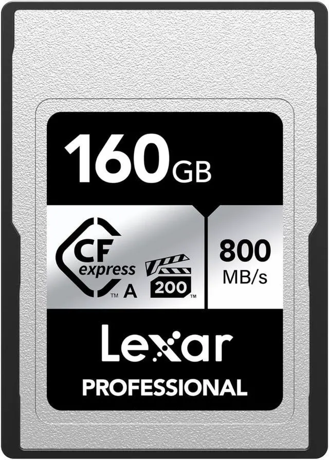 Main image of Lexar 160Gb Professional Cfexpress Type A Silver Series Memory Card Compatible With Sony Cameras W/ Type A Card Slot Up To 800/700 Mb/S Read/Write 8K Video Vpg 200 (Lcaexsl160G-Rneng)