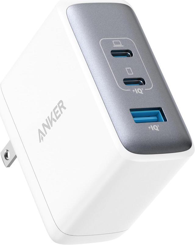 Alt view image 8 of 8 - Anker 100W USB C Charger, 736 Charger (Nano II 100W), 3-Port Fast Compact Wall Charger for MacBook Pro/Air, Google Pixelbook, ThinkPad, Dell XPS, iPad Pro, Galaxy S22/S20, iPhone 13/Pro (White)