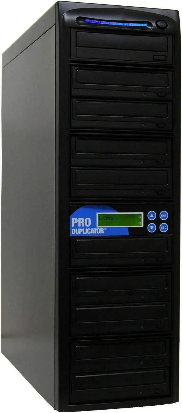 Produplicator 1 to 9 24X Burner CD DVD Duplicator - Standalone Copier ...