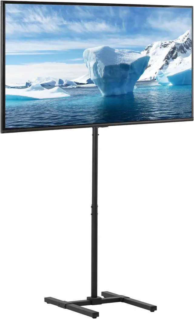 Alt view image 8 of 8 - VIVO Black Extra Tall TV Floor Stand for 13" to 65" Screens up to 44 lbs, Height Adjustable Mount (STAND-TV18)