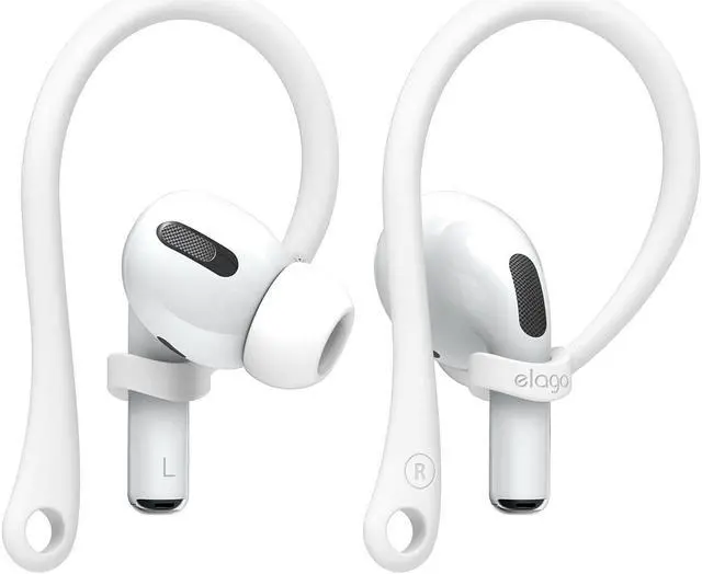 Main image of Ear Hooks for AirPods Pro 3 & Pro 2 & Pro, 4 & 3 & 2 & 1 | Earbuds Accessories, Anti-Slip, Ergonomic Design, Comfortable Fit (White)