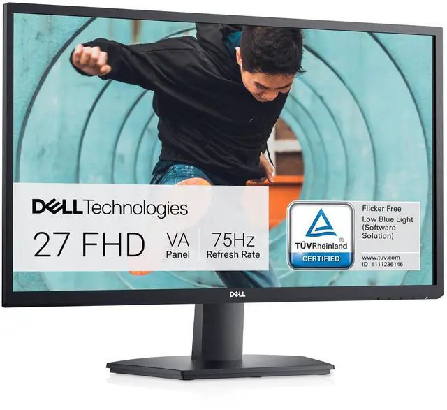 Main image of SE2722H Monitor - 27-inch Full HD (1920 x 1080) 60Hz 8ms Display, HDMI/VGA Connectivity, AMD FreeSync Technology, Tilt Adjustability - Black