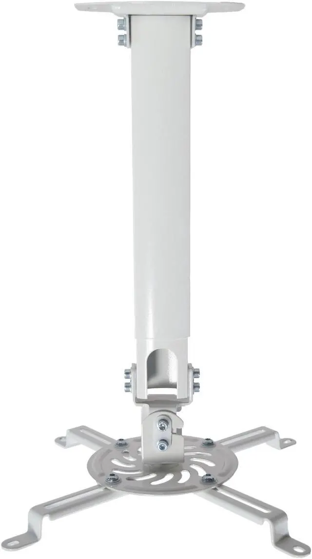 Alt view image 7 of 7 - VIVO Universal Extending White Ceiling Projector Mount | Height Adjustable Projection (MOUNT-VP02W)