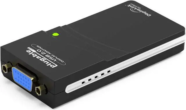 Alt view image 5 of 5 - Plugable USB 2.0 to VGA Video Graphics Adapter for Multiple Monitors up to 1920x1080 Supports Windows 11,10, 8.1, 7, XP, and Mac