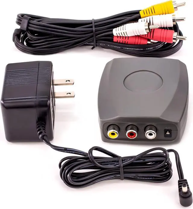 Alt view image 7 of 7 - SatelliteSale RF Modulator RCA Composite to RF Coaxial Converter Includes AV RCA Cable and Power Cable