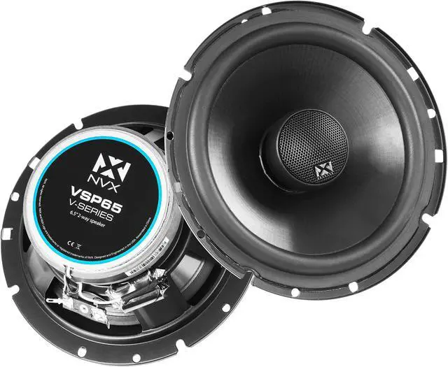 Main image of VSP65 6.5" Premium Car Speakers, 600W Max, 200W RMS, 2-Way 6-1/2 inch Coaxial w/ 1" Silk Dome Tweeters & Built-in X-Overs, Easy to Install in Cars/Trucks/Doors (Pair)