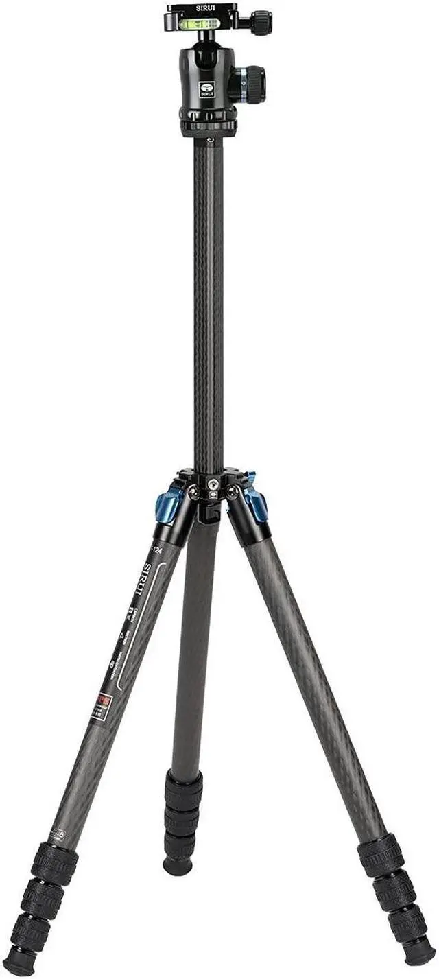 Alt view image 15 of 15 - Sirui Carbon Fiber Tripod Kits with Triangular Column 26LB Load (ST124+K10X)