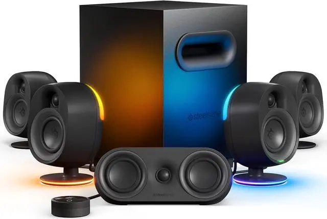 Alt view image 10 of 10 - SteelSeries New Arena Gaming Speakers