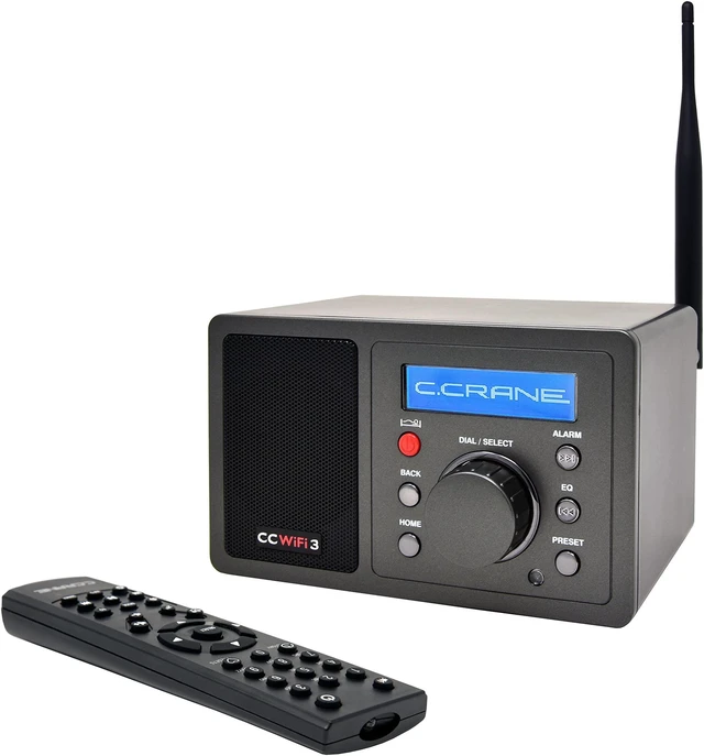 Main image of C. Crane CC WiFi 3 Internet Radio with Skytune, Bluetooth Receiver, Clock and Alarm with Remote Control, Access to Thousands of Radio Stations Worldwide