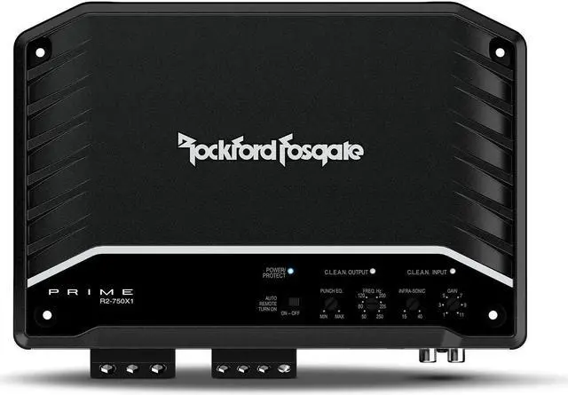 Alt view image 18 of 20 - Rockford Fosgate R2-750X1 Prime 750W RCA Full Range Class D Mono Amplifier