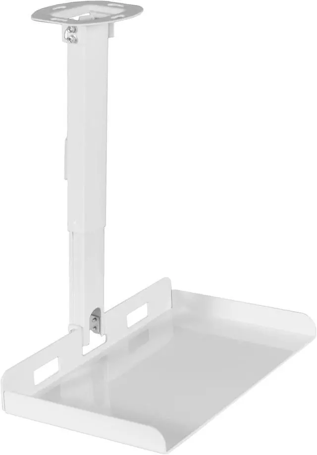 Alt view image 8 of 8 - VIVO White Universal Ceiling Extending Projector Tray, Height Adjustable
