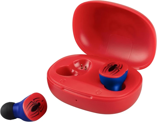 Alt view image 7 of 7 - Spiderman Wireless Earbuds with Mic, Bluetooth Earbuds with Charging Case