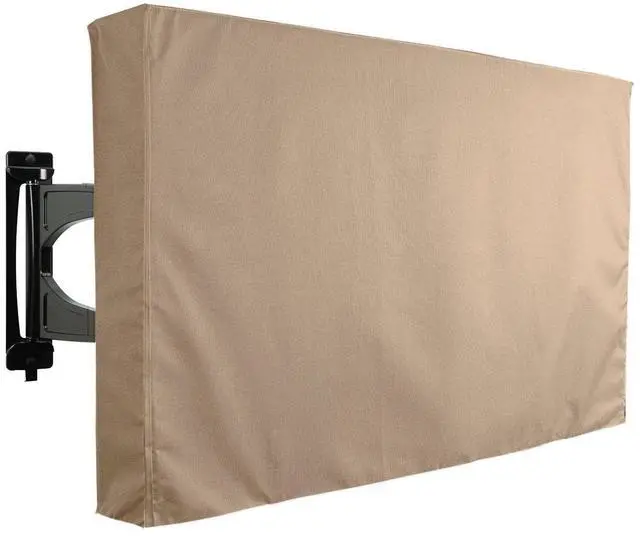 Main image of Outdoor TV Cover Brown Universal Weatherproof Protector for 22-24 Inch TV - Fits Most Mounts & Brackets